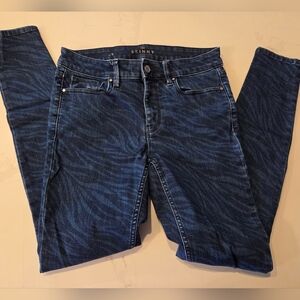 Tiger Patterned Skinny Jeans